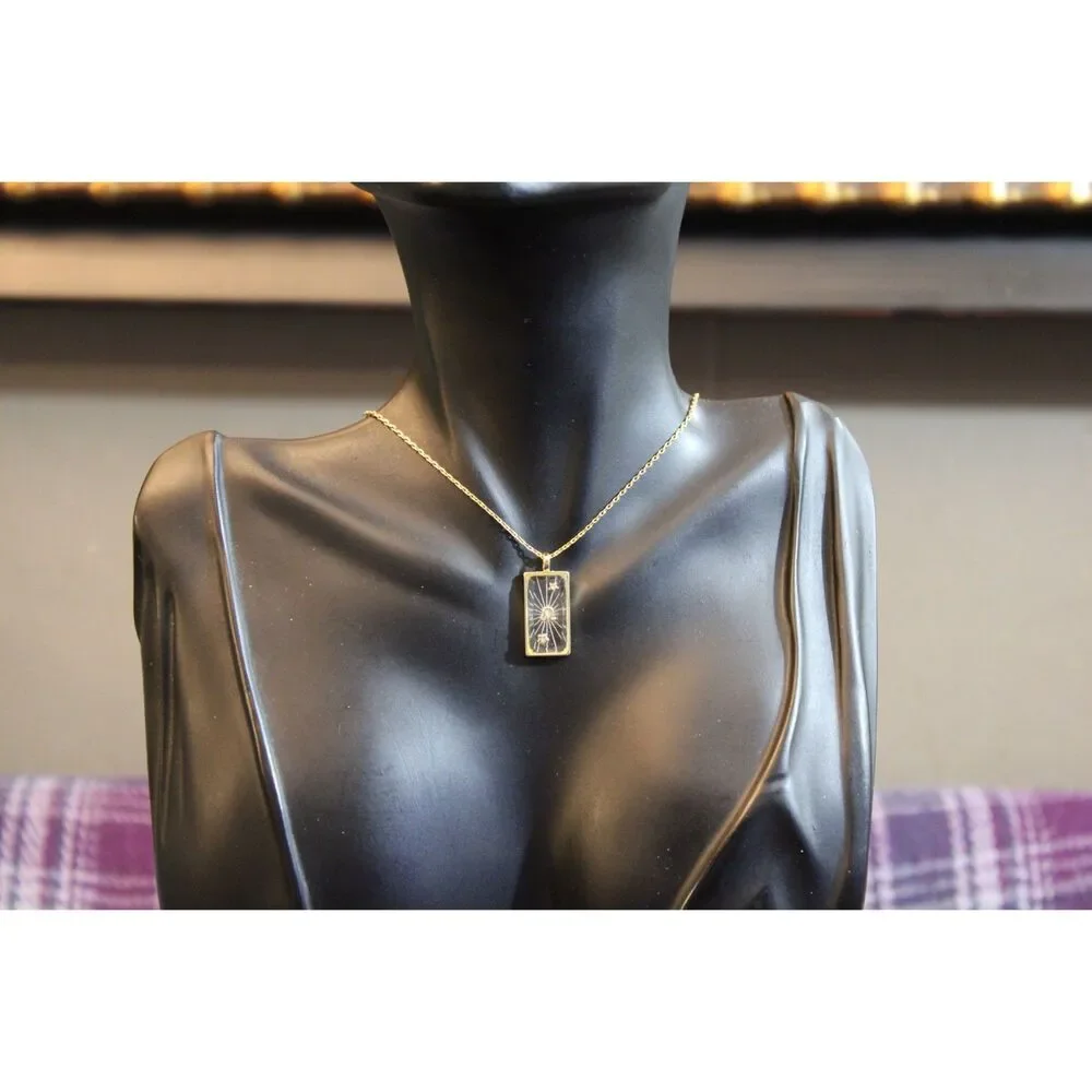 NWT Leo Zodiac Sign 14K Gold Dipped Cubic Zirconia  Pendant Necklace